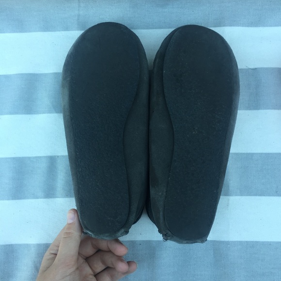 Minnetonka leather moccasins gray size 6 Sherpa - Picture 5 of 5